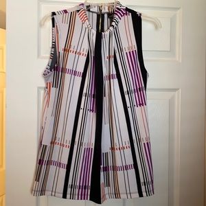 WORTHINGTON SLEEVELESS BACK ZIPPER BEAUTY WITH FRONT GATHER AROUND NECK!